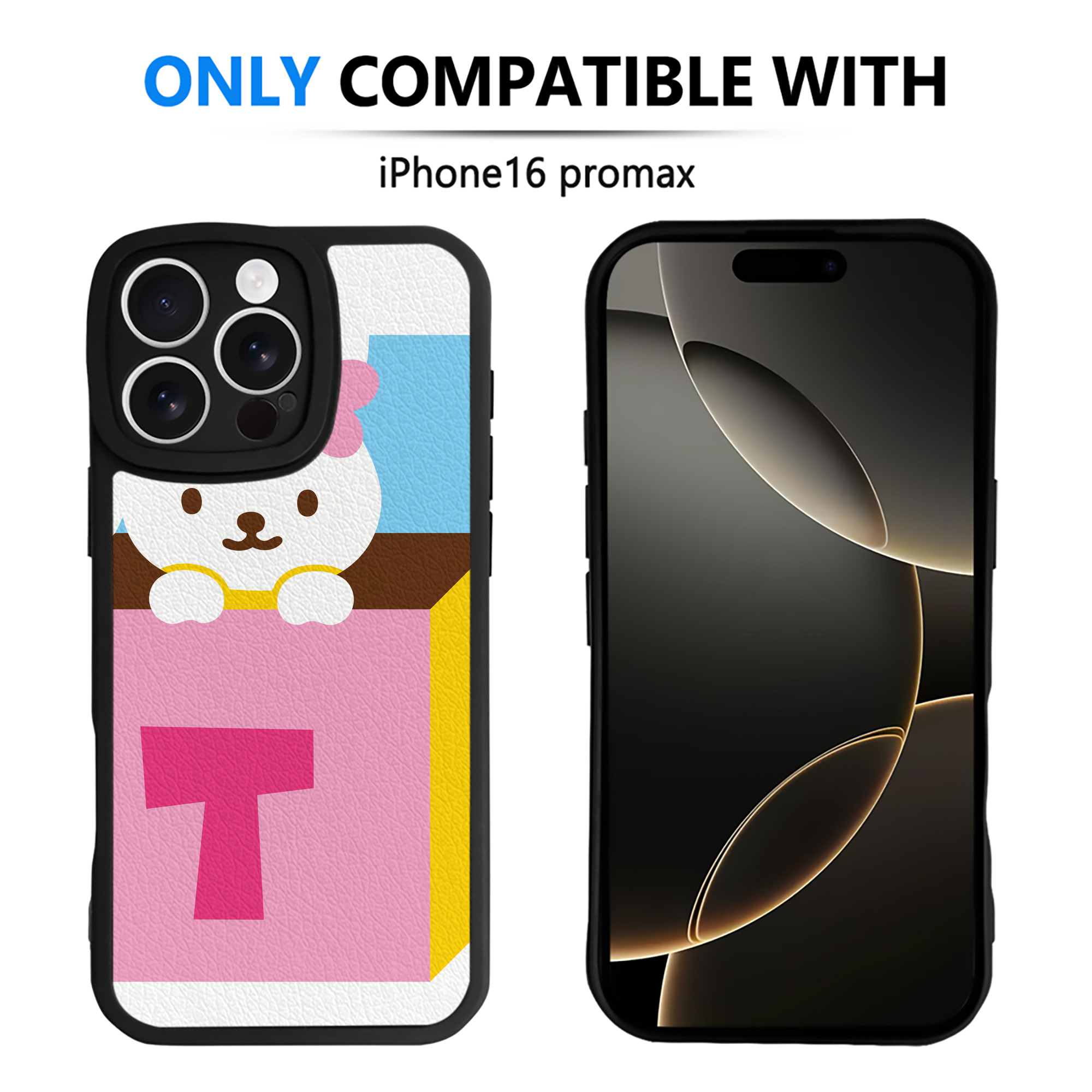 （画像用） Hello Kitty ハローキティ 【iPhone 16シリーズ対応】シリコンスマホケース（レザー調） 材質：シリコン